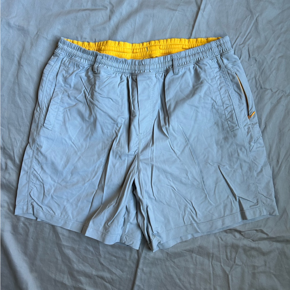 Gray Birddog Khaki Shorts, 7” inseam